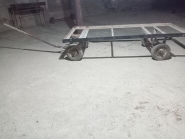 Konteynerlər: Dörd təkərli əl arabası – metal karkaslı, geniş platformalı yük daşıma — 1