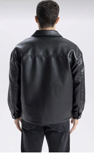 дождевик купить в баку: Məhsul: Kişi üçün qara dəri görünümlü gödəkcə (DeFacto OUTERWEAR) — 2