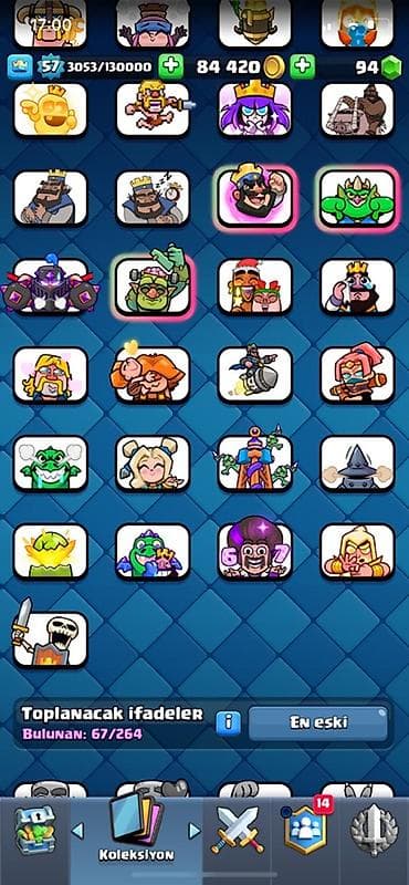 Clash Royale hesabı – yüksək səviyyəli kolleksiya və güclü destələr — 3