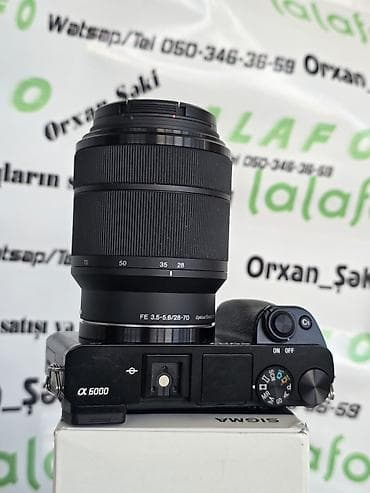 Sony Alpha a6000 aynasız fotoaparat + FE 28–70mm f/3.5–5.6 OSS