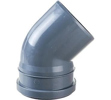 PVC kanalizasiya borusu üçün 45° diz/elbow fitinqi Təsvir: - Təxminən — 1