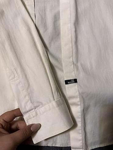 ag koynek: Köynək, Moschino, M, rəng - Ağ — 3