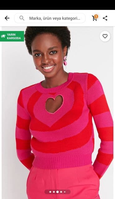 женские розовые кофточки: Kofta trendyoldan alınıb. Heç vaxt geyinilməyib, yenidir . etiketi — 2