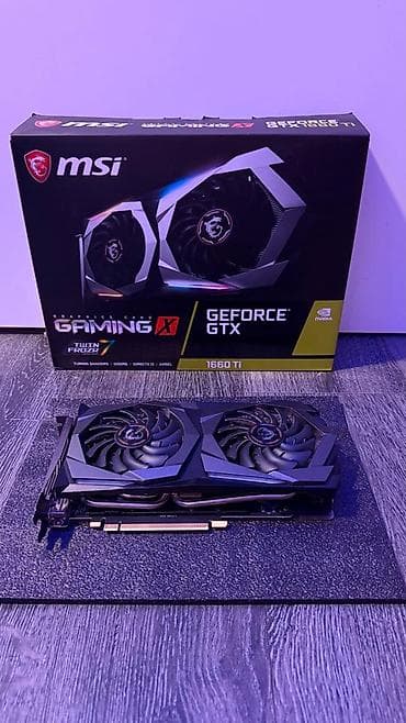 Sərt disklər (HDD): Videokart MSI GeForce GTX 1660 Ti, 6 GB — 1