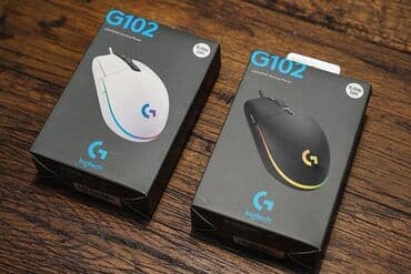 Noutbuklar üçün örtük və çantalar: Teze Original Logitech G102 Mouse - 50 AZN Ag Qara - Rangler — 4