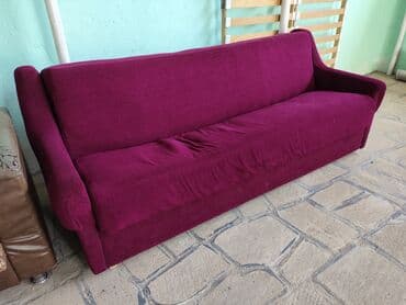 tek yataqlar: Диван, Б/у, Раскладной, С подъемным механизмом, Ткань, Нет доставки — 4