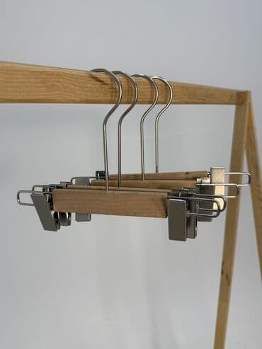 вешалки настенные в прихожую дорогие: Taxta paltar asqısı dəsti - Material: təbii ağac gövdə, paslanmayan — 3