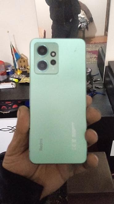 2 ci el telefon: Redmi Note 12R, 256 GB, rəng - Yaşıl, Sensor — 5