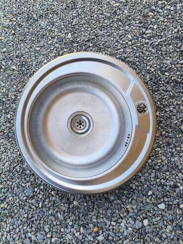 İşlənmiş Dairəvi Mətbəx çanağı, Şkafsız, Paslanmaz polad, Ünvandan götürmə