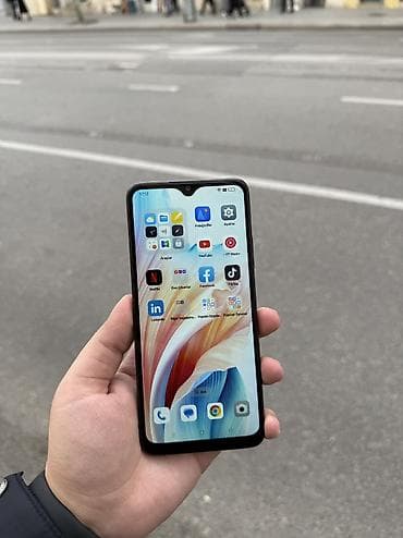 010 sim nomreler: Oppo A38, 128 GB, rəng - Qara, Barmaq izi, Face ID — 2