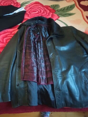 купить кожаную куртку в баку: Мужская куртка, Кожаная, Зимняя, Brioni, XL — 3