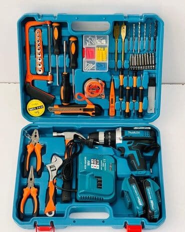 отсев 2: Новый Набор с дрелью, предметов: 128, Дрель-шуруповерт — 1