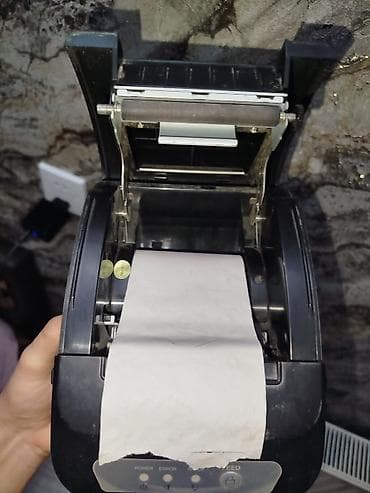 POS.az termal çek printeri. Toka qoşmaga kabel yoxdu amma komputere