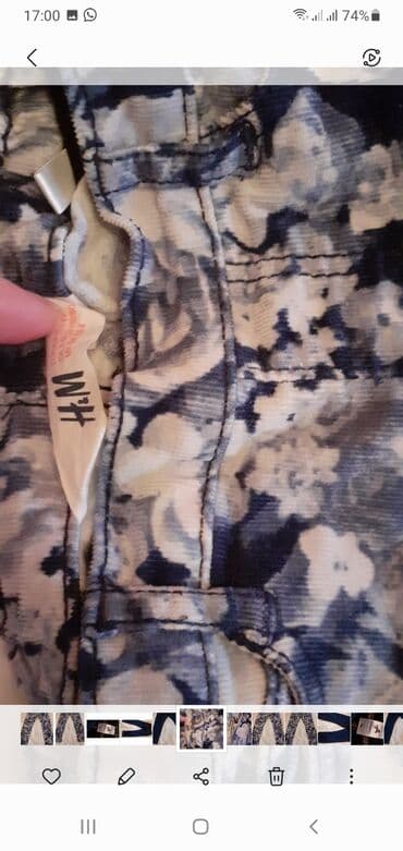 kişilər üçün flisli şalvarlar: Cins şalvar, Qız üçün, 4 - 5 yaş, H&M — 3