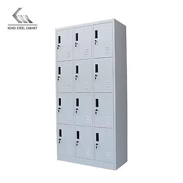 Metall şkaf – 12 bölməli (3 sütun x 4 sıra) - Brend: Kemei Steel