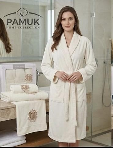 ranforce pamuk: PAMUK Home Collection – Cotton Series xalat dəsti - Material: 100% — 9