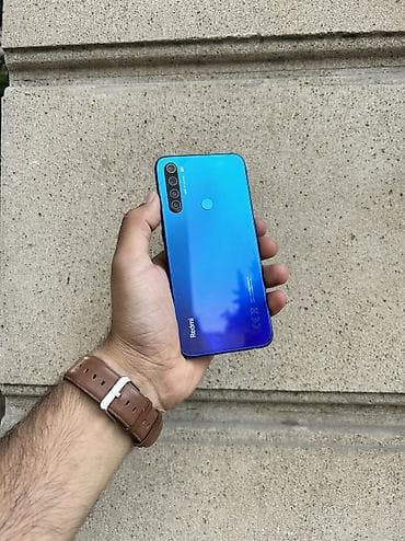 antik telefon: Redmi Note 8, 64 GB, rəng - Göy, Barmaq izi, Düyməli, Face ID — 1
