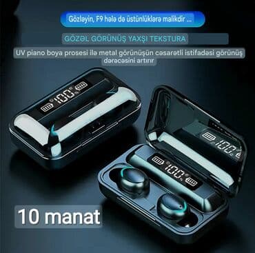 baseus bowie e3 qiymeti: Simsiz (Bluetooth) Qulaqcıqlar, rəng - Qara — 5