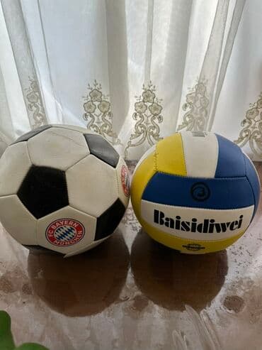 idman şəkilləri: 2 top birlikde 10 azn.Baisidiwei markalı bu voleybol topu, ağ, sarı və — 1