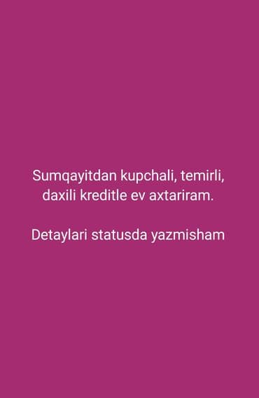 hezi aslanov kiraye evler kohne tikili: Sumqayitda bina evi Aliram! Eger kimse daxili kreditle evini satmaq — 1