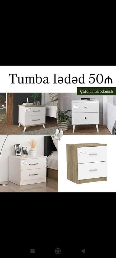 Yataq otağı üçün iki çekmecəli tumbalar - Modellər: müxtəlif lalafo.az -da Yataq otağı üçün iki çekmecəli tumbalar - Modellər: müxtəlif
