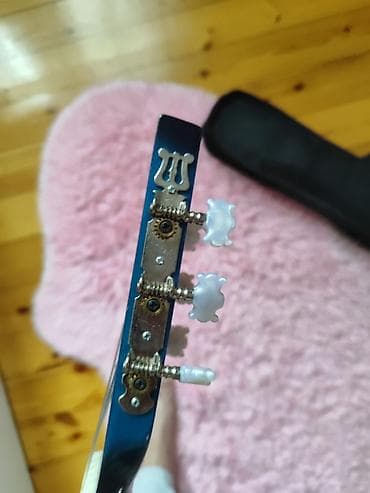 çant: Klassik akustik gitara + çanta - Rəng: mavi–qara gradient (sunburst — 6