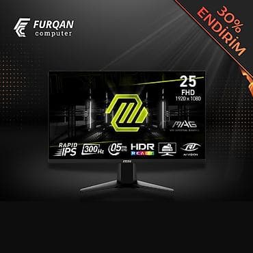 hp monoblok: MSI MAG 255XF 300Hz Gaming Monitor Ekran ölçüsü: 24.5" Ekran — 1