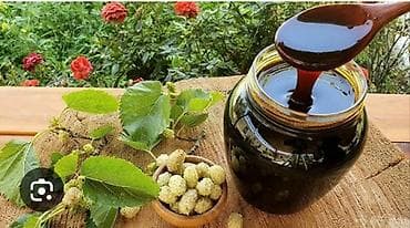 Tut bəhməzi – təbii, qatqısız - Xammal: ağ tut meyvəsi - Tərkib