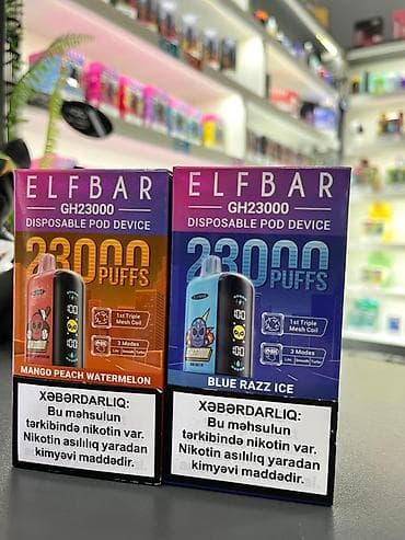 Məhsul: Elfbar GH23000 – birdəfəlik pod cihazı Xüsusiyyətlər: - 23000