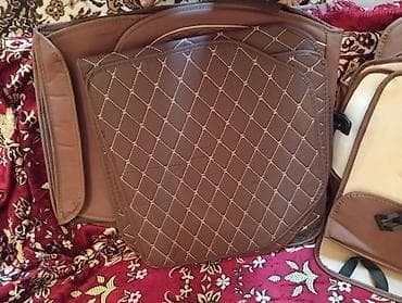 Инструменты для авто: Avtomobil oturacaq üzlükləri dəsti - Rəng: qəhvəyi (bej konturlu) - — 6