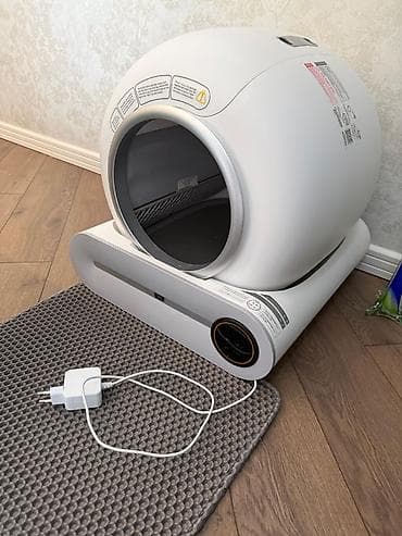 pişik qurd dərmanı: Ağıllı avtomatik pişik tualeti, az istifadə olunub. - Dairəvi — 1