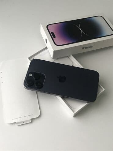 IPhone 14 Pro Max, 256 GB, Deep Purple, Simsiz şarj, Face ID, Sənədlərlə