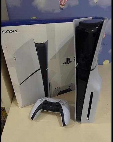 PlayStation 5 Slim 1tb İdeal vəziyyətdə konsol satılır. 4 ay bunan