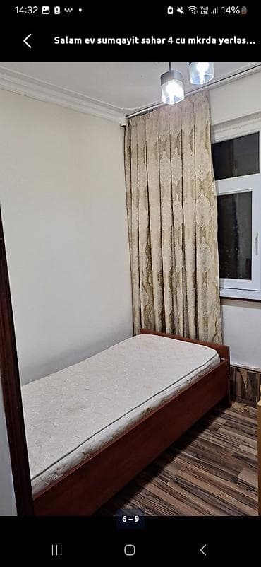 sabuncuda satllq evler: Sumqayıtda 4 mkrda 2 otaqlı mənzil kirayə veriilir.5 mərtəbənin 4cü — 7