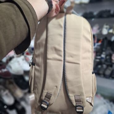 женские рюкзаки турецкого производства: Bej rəngli bel Çantası - Arxa hissə yastıqlı, su keçirməz. - Gündəlik — 3