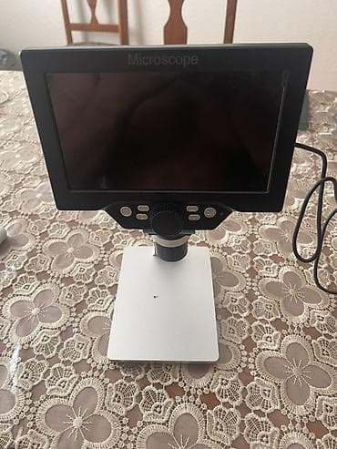 komputer şəkilləri: Rəqəmsal LCD mikroskop - 7 düymlük rəngli LCD ekran – obyektləri — 8