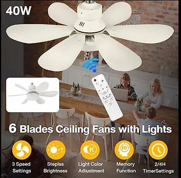 balaca ventilyator: Tavan ventilatoru yenidir sadəcə qutusuzdur üzərində tavan patronu — 2