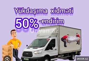 Yükdaşıma xidməti – 50% endirim - Mənzil, ofis və anbar köçürülməsi -