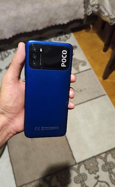 hyperx cloud 3: Poco M3, 128 GB, rəng - Mavi, Barmaq izi — 1