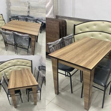 stol stul sumqayit: Yeni, Açılmayan, Dördbucaq masa, 4 stul — 1