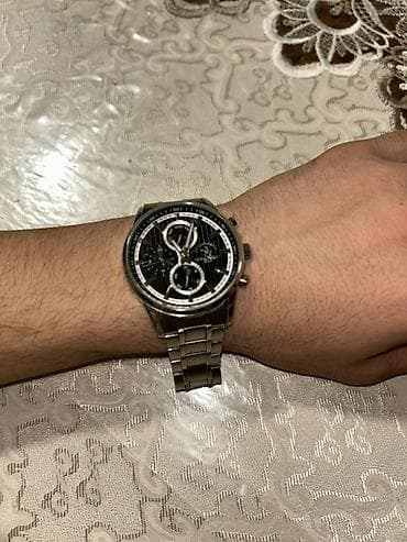 Kişi qol saatı – paslanmayan polad korpus və metal qolbaq - Korpus