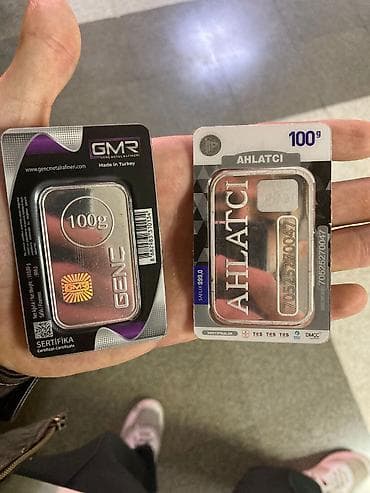 Məhsul: 2 ədəd investisiya gümüş külçə - Marka və rafineri: - GMR — 2