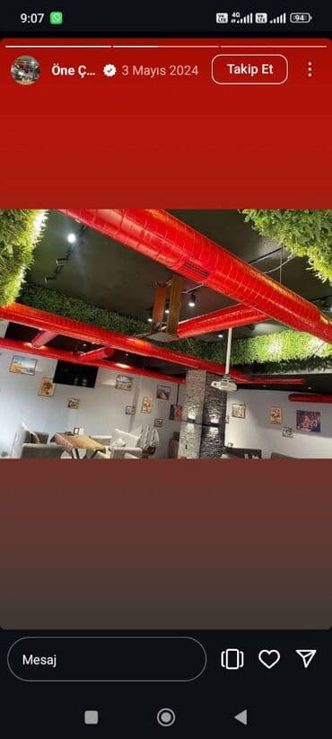 Restoran, kafe avadanlığı: Havalandirma Sistemlerin Hazirlanmasi ve Quraşdirilmasi, Her Dizaynda — 1