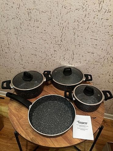 korkmaz qazan desti: Tava, rəng - Qara, Qranit — 6