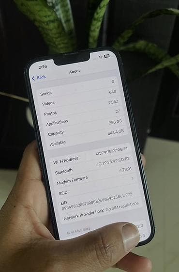redmi note 10 ekran: IPhone 13, 256 GB, Qara, Zəmanət, Simsiz şarj, Face ID — 4