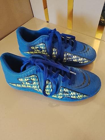 Детская одежда и обувь: Mavi rəngli idman/mini-futbol ayaqqabısı - Model: uşaq/yeniyetmə üçün — 1