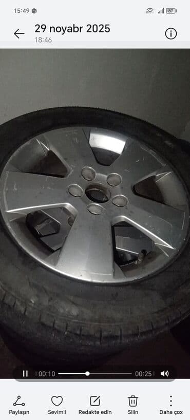 teker temiri: İşlənmiş Disk təkər Mercedes-Benz 215 / 55 / R 16, 5 Boltlu — 1