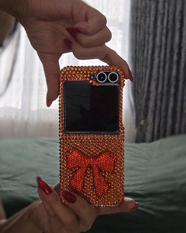 2 azn nar kontur: SAMSUNG FLİP Z 6 telefonlari uçun parlaq,bəzəkli telefon qabı — 1