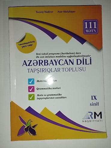 9-cu sinif buraxılış imtahanına hazırlaşanlar üçün yaxşı kitabdır lalafo.az -da 9-cu sinif buraxılış imtahanına hazırlaşanlar üçün yaxşı kitabdır