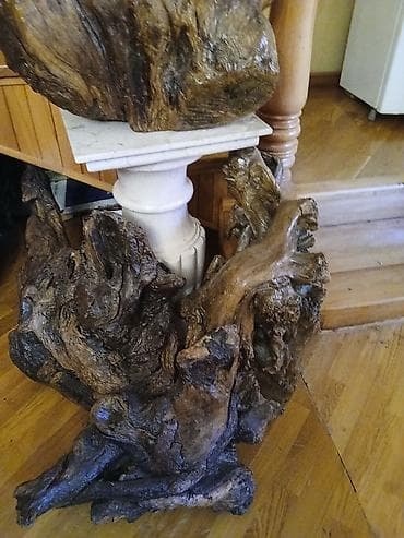 Şəkillər, tablolar: Təbii dekorativ kötük kompozisiyası - Material: çayın və ya meşənin — 1